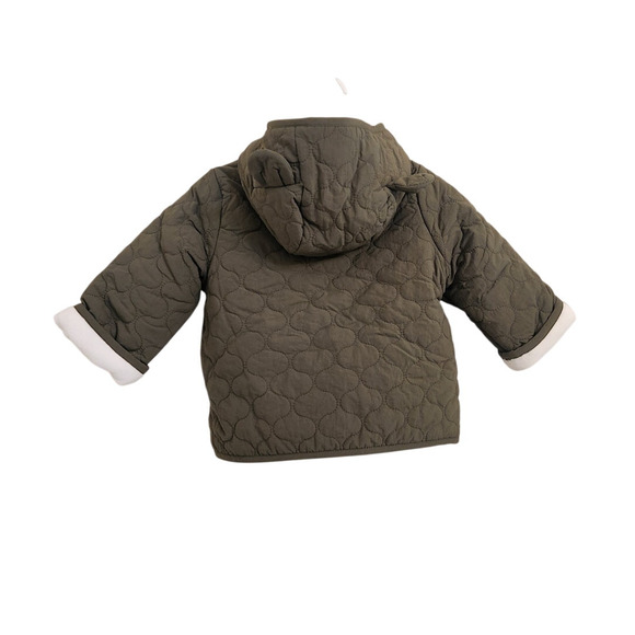 NWT First Impressions Baby Boy Hooded Fleece Lined Jacket Coat 12 Months - Picture 4 of 7